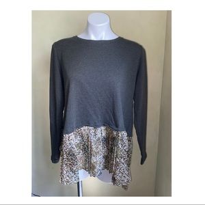 LOGO Lori Goldstein Olive Green Top